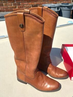 Vintage Carlos Santana Women’s Brown Leather Knee High Riding Boots US 8 M